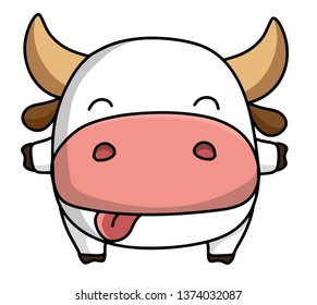 cute cow icon