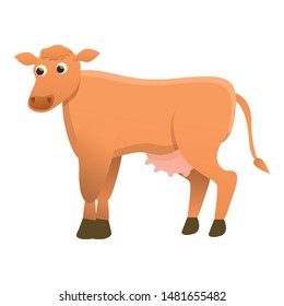 Cute cow icon. Cartoon of cute cow vector icon for web design isolated on white background