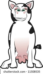 Cute Cow illustration.