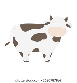 Cute cow illustration design, animals qurban