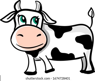 Funny Cow Face Cartoon Images Stock Photos Vectors Shutterstock