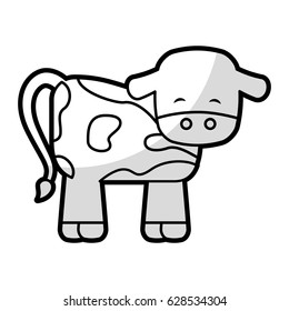 cute cow manger character