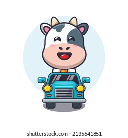 Cute Cow Mascot Cartoon Character Ride On Car