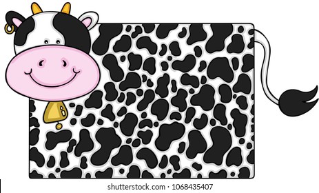 Cute cow rectangle