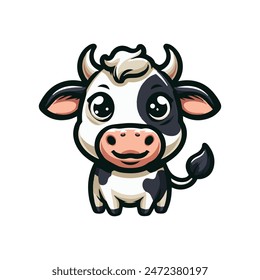 Cute Cow Vector Art Design