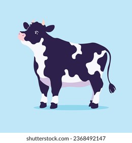 cute cow vector illustration eps 10