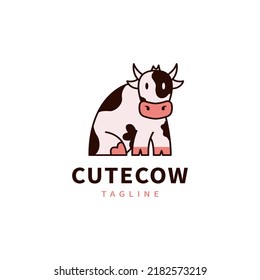 diseño de imagen vectorial de vaca linda