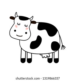 Happy Cow Vector Illustration Stock Vector (Royalty Free) 5785162