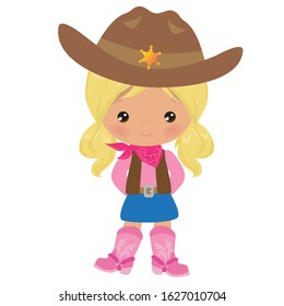 Cowgirl Vector Illustration Stock Vector (Royalty Free) 463335668