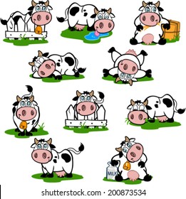 Cute Cows Set