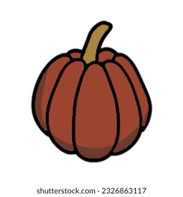 cute cozy pumpkin. Fall and autumn element. halloween pumpkin