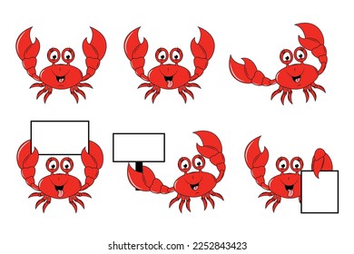 cute crab animal cartoon graphic