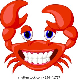 Cute crab cartoon 