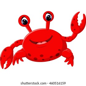 Cute crab cartoon