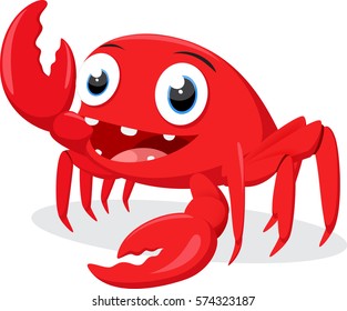 Cute crab cartoon 