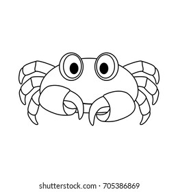 Cute crab cartoon