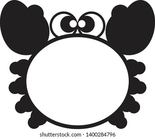 cute crab cartoon line art vector illustration for coloring and symbol 