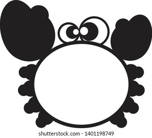 cute crab cartoon line art vector illustration for coloring and symbol 