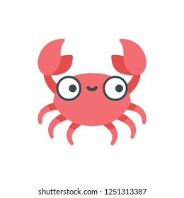 Cute Crab Cartoon Vector Stock Vector (Royalty Free) 1251313387 ...