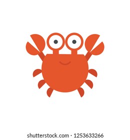 Cute Crab Cartoon Vector