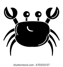 cute crab character icon