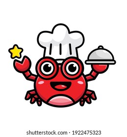 Cute Crab Chef Character Design