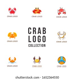Cute Crab Logo Idea Vector Template