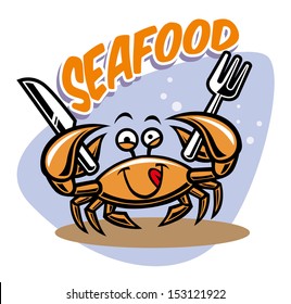 cute crab mascot