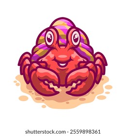 Cute Crab Mascot Vector Illustration great for your brand business