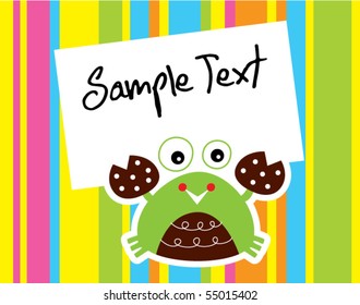 cute crab message
