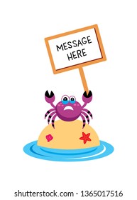 cute crab message board