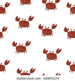 Cute crab print for kids