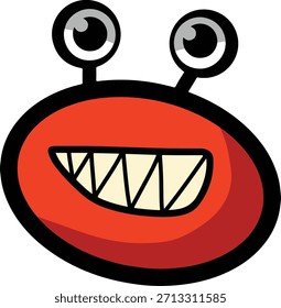El lindo cangrejo te está sonriendo