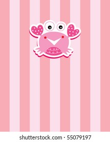 cute crab tag