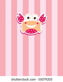 cute crab tag