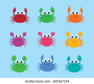 cute crab vector