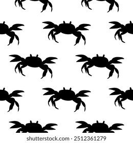 cute crabs seamless pattern. Design of children's products, wrapping paper, children's wallpaper. Vector illustration.