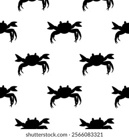 cute crabs seamless pattern. Design of children's products, wrapping paper, children's wallpaper. Vector illustration.