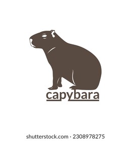 Cute and Creative Capybara Logo Designs for Your Business. suitable for tourism company