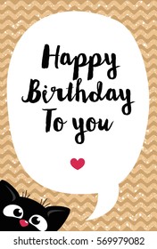 Cute creative cards templates with Happy birthday theme design. Hand Drawn card for birthday, anniversary, party invitations, scrapbooking. Vector illustration