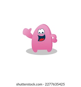 Cute Creature mascot logo for a business.