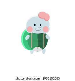 a cute creature and suitable for logo or mascot 