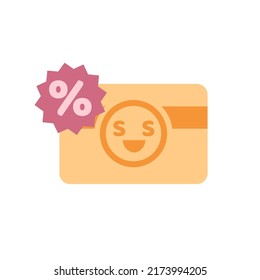 Cute Credit Card Happy Emoji Happy Stock Vector (Royalty Free ...