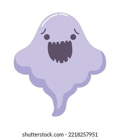 icono de fantasma adorable aislado