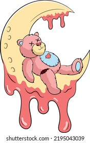Cute Creepy Pastel Goth Kawaii Teddy Bear