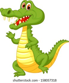 Cute crocodile cartoon