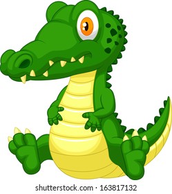 Cute crocodile cartoon