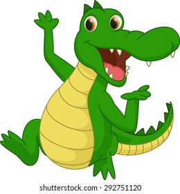 cute crocodile cartoon