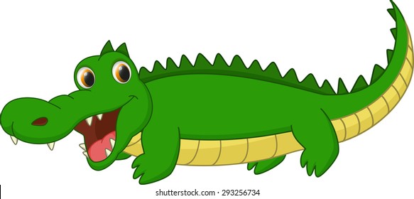 Cute Crocodile Cartoon Stock Vector (Royalty Free) 293256734 | Shutterstock