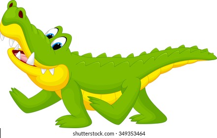 Cute crocodile cartoon